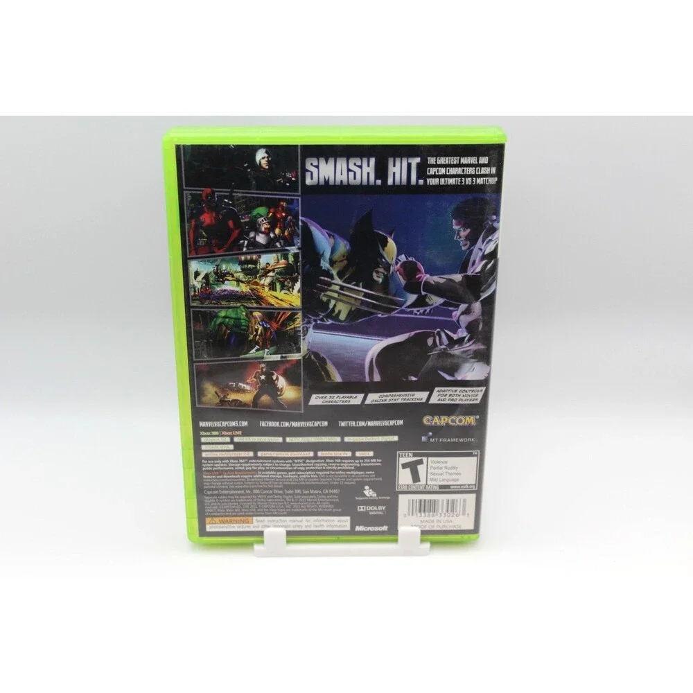 Marvel vs. Capcom 3: Fate of Two Worlds (Microsoft Xbox 360) Complete Tested CIB